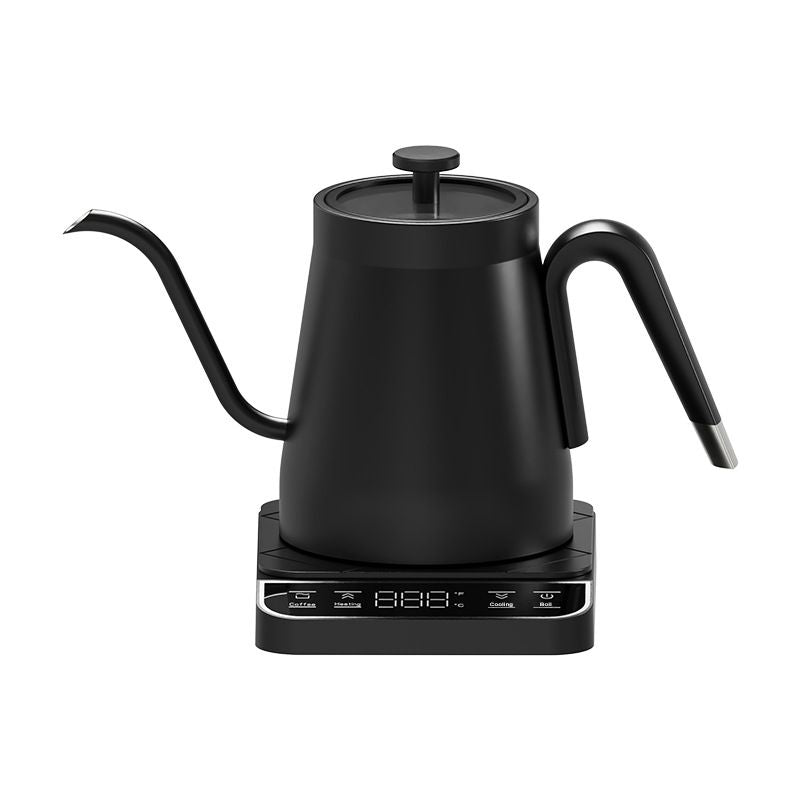 Black Gooseneck Electric Kettle with Temperature Control - 0.8L Smart Pour Over Coffee Kettle V888-ELOSUNG51233