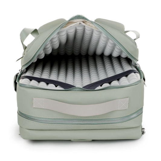 Black Large Capacity Airbag Backpack Multi-Compartment Laptop Backpack Travel Business Bag V888-ELOSUNG51242