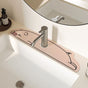 2-Piece Faucet Draining Mat Set Absorbent Sink Splash Guard Quick Dry Counter Mat 10x61cm(pig) V888-ELOSUNG51265