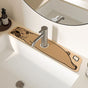 2-Piece Faucet Draining Mat Set Absorbent Sink Splash Guard Quick Dry Counter Mat 10x61cm(Pug) V888-ELOSUNG51267