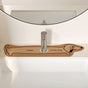 2-Piece Faucet Draining Mat Set Absorbent Sink Splash Guard Quick Dry Counter Mat 10x61cm(Dachshund) V888-ELOSUNG51269