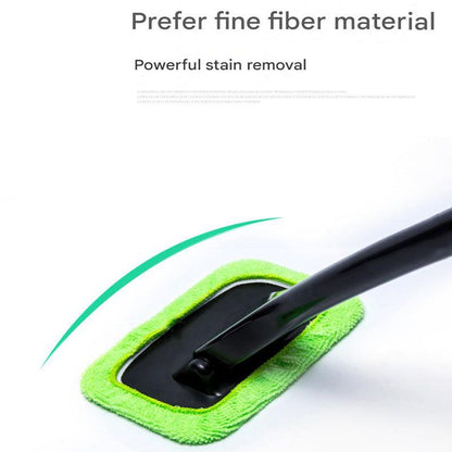 3-Piece Dark blue Car Windshield Cleaning Brush Set Microfiber Defogging Wiper Tool Window Glass Cleaner V888-ELOSUNG51278
