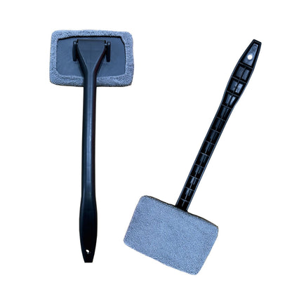 3-Piece Grey Car Windshield Cleaning Brush Set Microfiber Defogging Wiper Tool Window Glass Cleaner V888-ELOSUNG51281