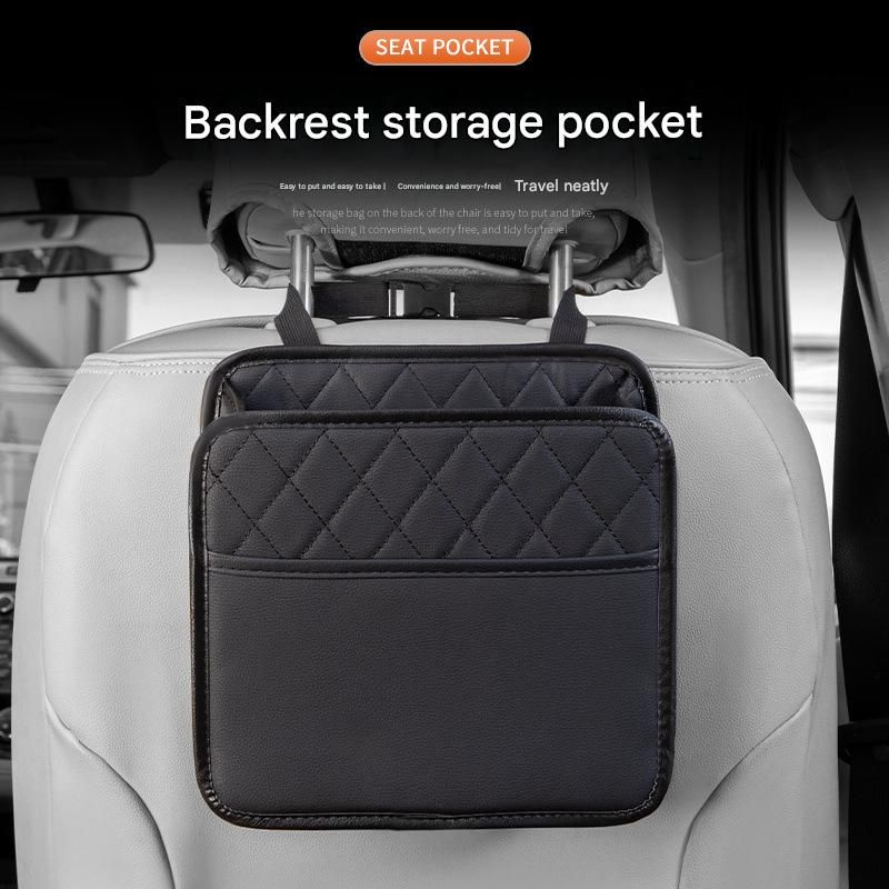 Car Seat Back Organizer Storage Bag Multi-Pocket Vehicle Seatback Holder Black V888-ELOSUNG51300