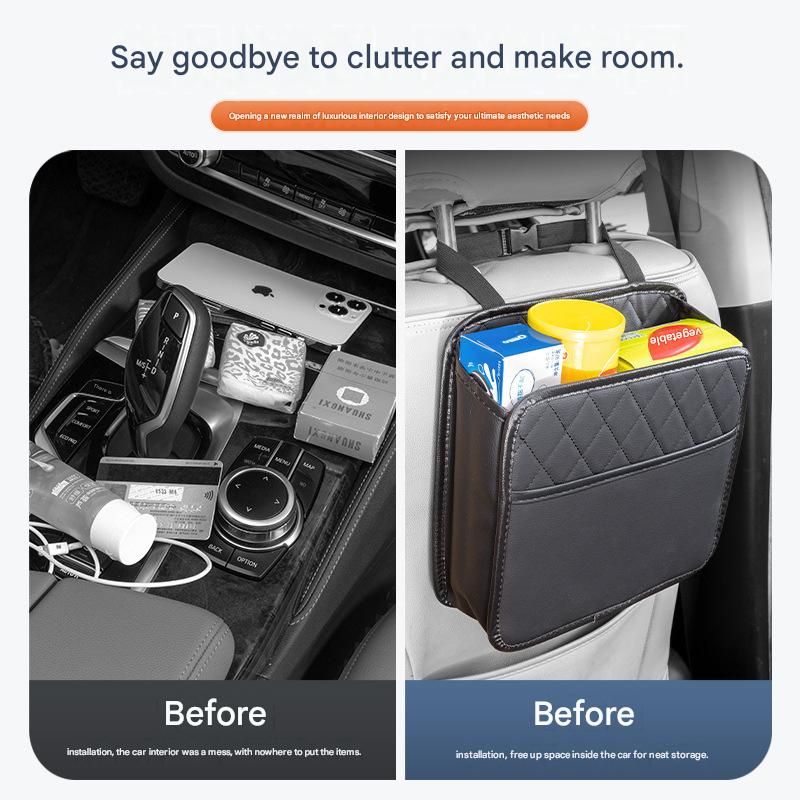 Car Seat Back Organizer Storage Bag Multi-Pocket Vehicle Seatback Holder Black V888-ELOSUNG51300