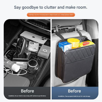 Car Seat Back Organizer Storage Bag Multi-Pocket Vehicle Seatback Holder Black V888-ELOSUNG51300