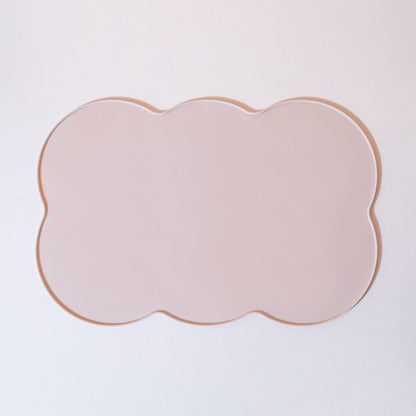 3-Piece Grey Silicone Placemat Set Cloud Shape Non-Slip Heat Resistant Kids Dining Mat V888-ELOSUNG51316