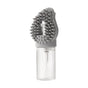 Grey Pet Shampoo Brush Silicone Foaming Massage Comb Dog Cat Bathing Grooming Tool V888-ELOSUNG51320