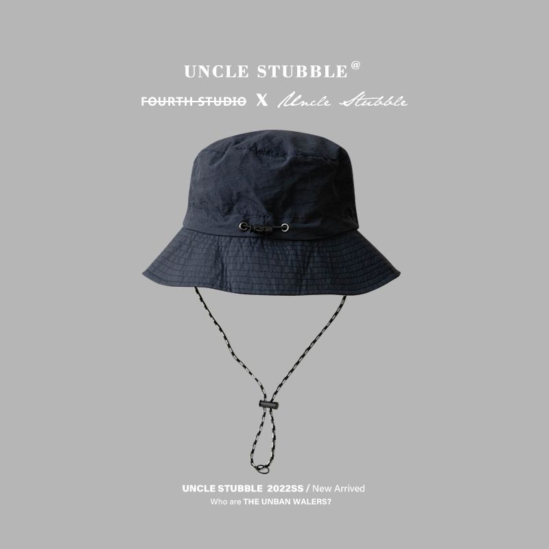 Navy blue Packable Bucket Hat Unisex Wide Brim Foldable Sun Protection Hiking Travel Cap V888-ELOSUNG51330
