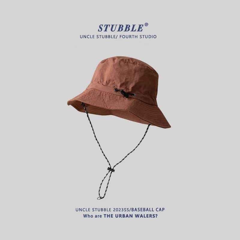 Brick red Packable Bucket Hat Unisex Wide Brim Foldable Sun Protection Hiking Travel Cap V888-ELOSUNG51332