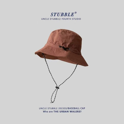 Brick red Packable Bucket Hat Unisex Wide Brim Foldable Sun Protection Hiking Travel Cap V888-ELOSUNG51332