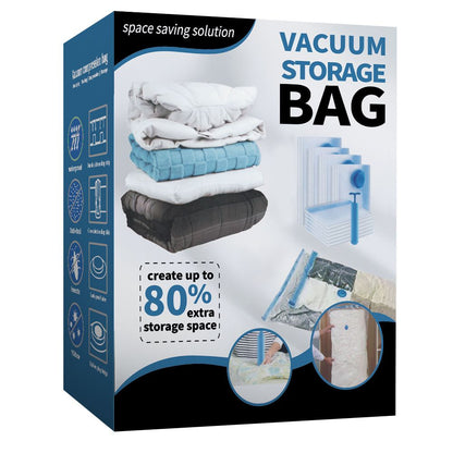 Vacuum Compression Storage Bags 6 Piece Set with Hand Pump for Clothes Bedding Travel V888-ELOSUNG51357