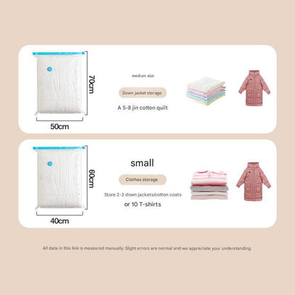 Vacuum Compression Storage Bags 6 Piece Set with Hand Pump for Clothes Bedding Travel V888-ELOSUNG51357