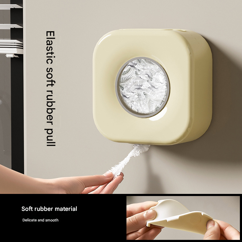 White Wall Mounted Plastic Wrap Dispenser Storage Box with 200 Preservation Films V888-ELOSUNG51387