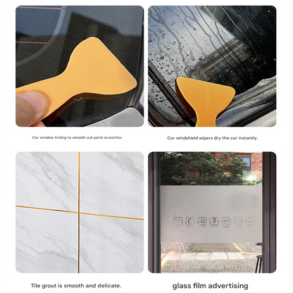 2 Piece Car Vinyl Wrap Squeegee Set - Plastic Application Scrapers for Smooth Film Installation V888-ELOSUNG51388