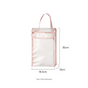 3 PCS Pink Wall Mounted Transparent Tissue Storage Bag Waterproof Hanging Holder with Adhesive Hook V888-ELOSUNG51392