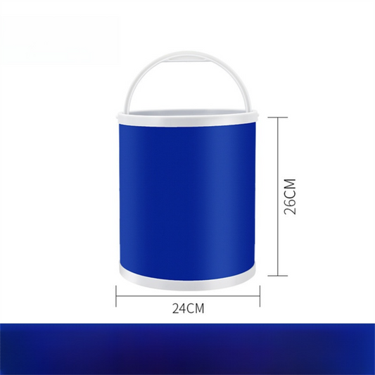 11L Foldable Oxford Fabric Car Wash Bucket with EVA Waterproof Lining & Zipper Carry Bag - Self Standing V888-ELOSUNG52047