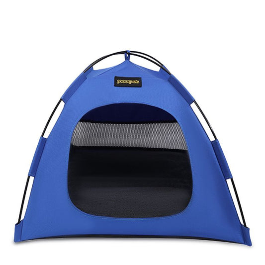 Blue All-Weather Portable Pet Tent with Dual-Sided Cushion & Insect-Proof Mesh - L Size 60 x 60 x 50 cm, V888-ELOSUNG52064