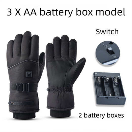 Winter 3 Level Intelligent Heated Gloves with Touchscreen Fingertip - Waterproof Thermal Gloves for Skiing & V888-ELOSUNG52080