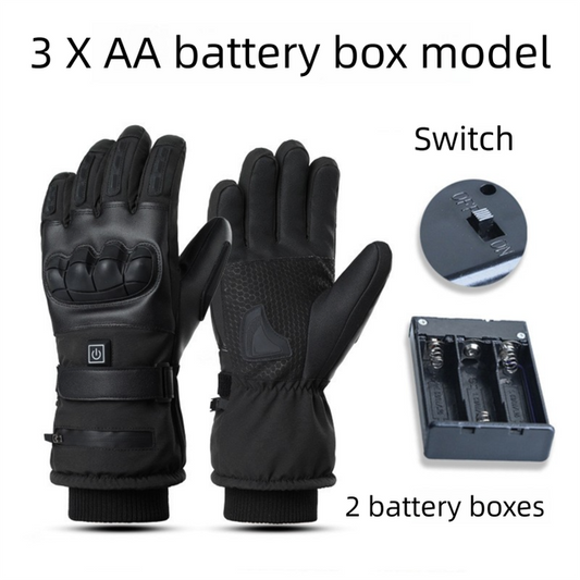 Winter 3 Level Intelligent Heated Gloves with Touchscreen Fingertip & Protective Shell - Waterproof Thermal V888-ELOSUNG52081