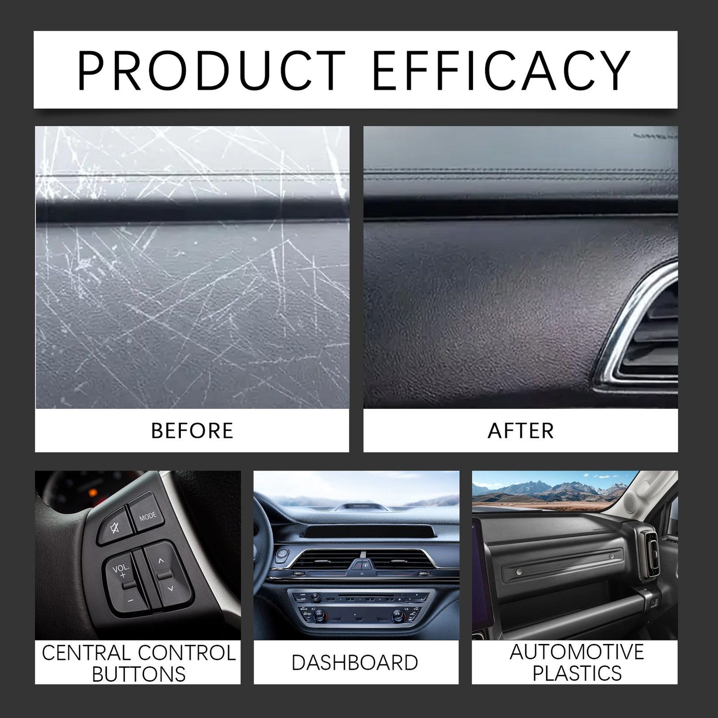 3-Pack Car Interior Paint Touch-Up Pen - Quick Color Restoration Scratch Repair Fixer for Automotive Leather V888-ELOSUNG52114