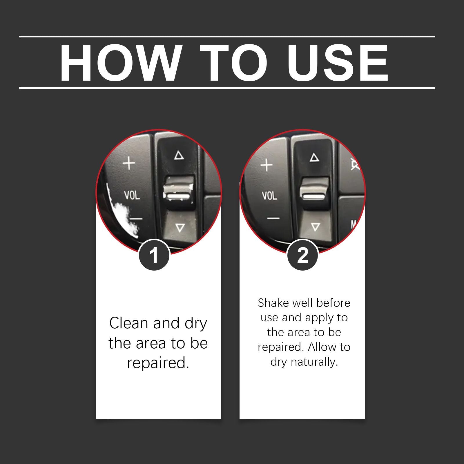 3-Pack Car Interior Paint Touch-Up Pen - Quick Color Restoration Scratch Repair Fixer for Automotive Leather V888-ELOSUNG52114