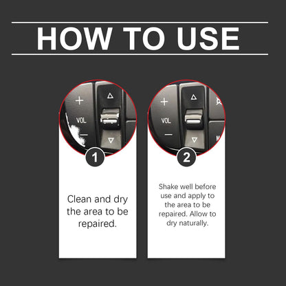 3-Pack Car Interior Paint Touch-Up Pen - Quick Color Restoration Scratch Repair Fixer for Automotive Leather V888-ELOSUNG52114