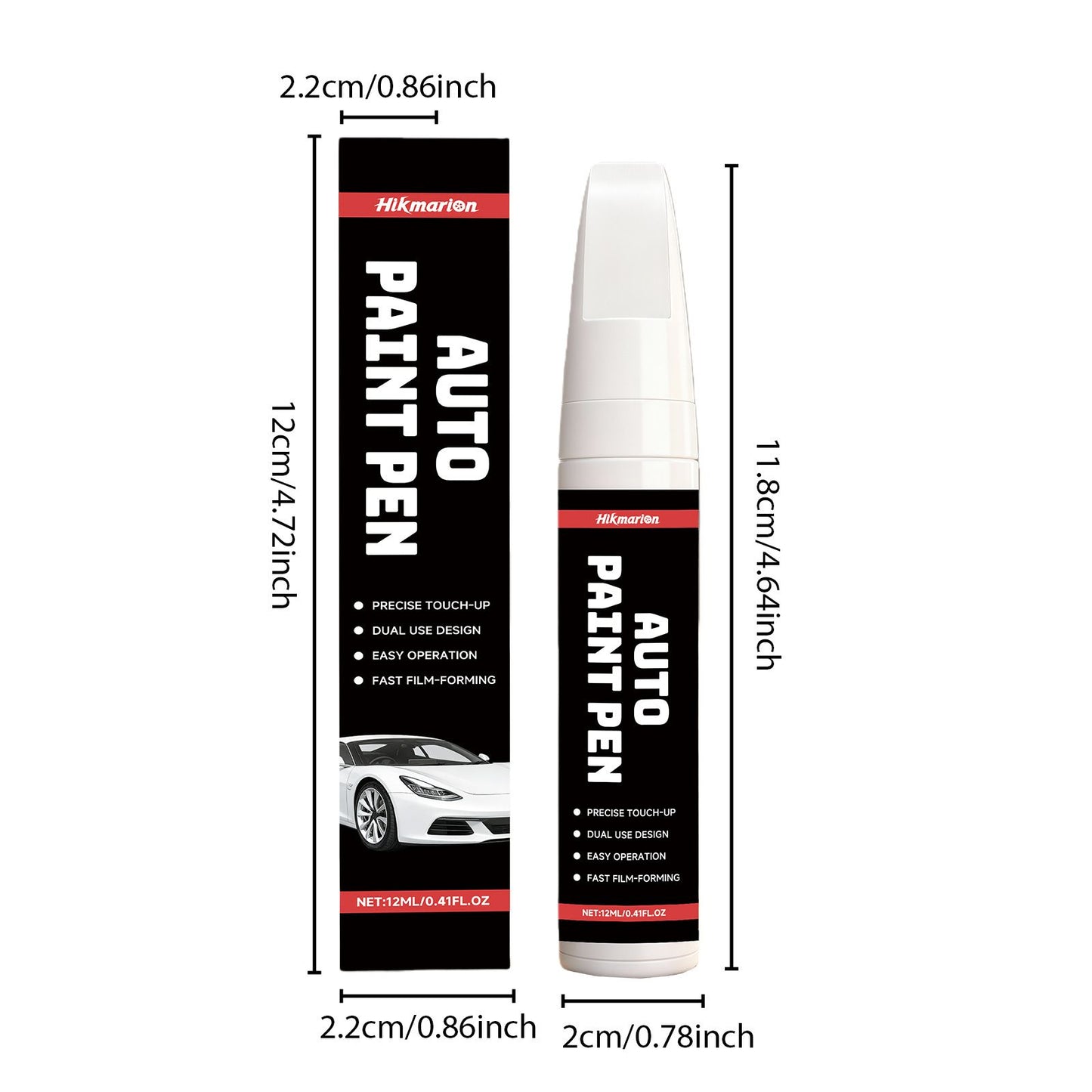 3-Pack Car Interior Paint Touch-Up Pen - Quick Color Restoration Scratch Repair Fixer for Automotive Leather V888-ELOSUNG52114