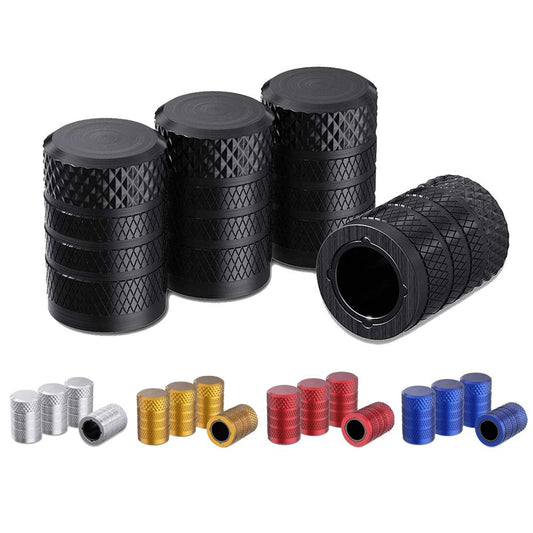 5 Colors Set of 4-Pack Aluminum Car Tyre Valve Stem Caps - Heavy Duty Dustproof Air Valve Covers with V888-ELOSUNG52132
