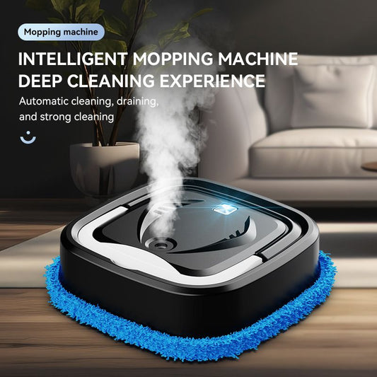 Black P6 Smart Robotic Mop and Floor Cleaner for Full Home Cleansing - High Power, Wet & Dry Dual Use, V888-ELOSUNG52149