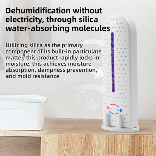 Mini Renewable Dehumidifier Device for Cupboard Drawer Basement - Wireless Rechargeable Silica Gel Wardrobe V888-ELOSUNG52155