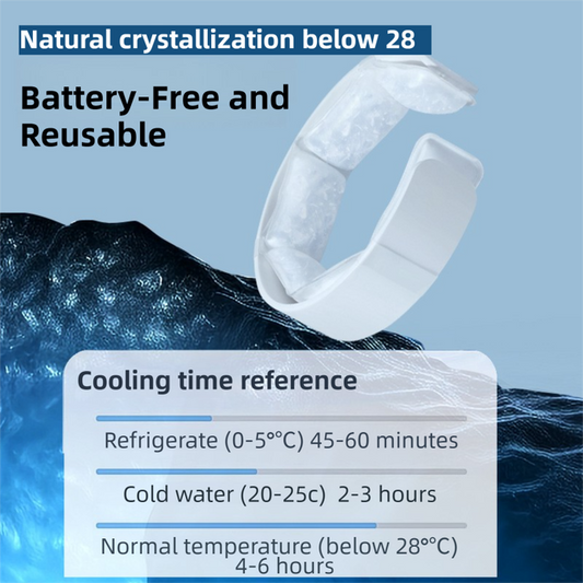 Black Reusable Neck Cooling Ring - 360 degrees Omnidirectional Wearable Ice Collar for Summer Heat Relief, V888-ELOSUNG52166