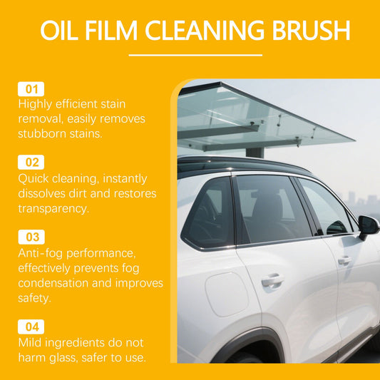 120ML Car Windshield Glass Oil Film Remover Cleansing Brush - Automative Window Degreaser and Cleaner V888-ELOSUNG52196