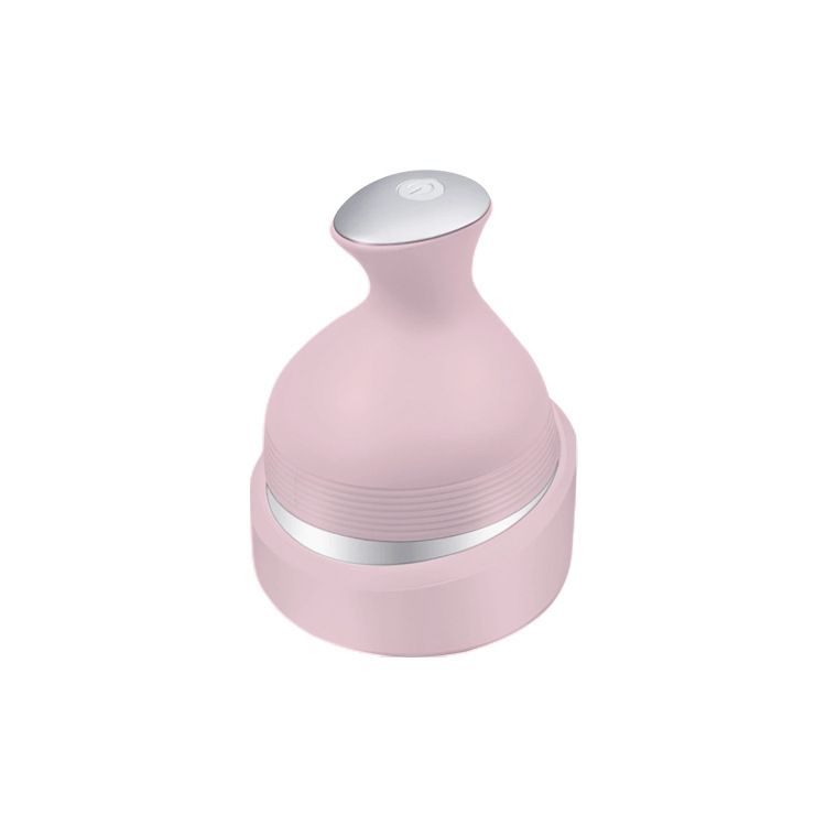 Pink Wireless Electric Scalp Massager with 28 Soft Silicone Massage Claws Storage Base - Rechargeable V888-ELOSUNG52232