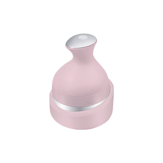 Pink Wireless Electric Scalp Massager with 28 Soft Silicone Massage Claws Storage Base - Rechargeable V888-ELOSUNG52232