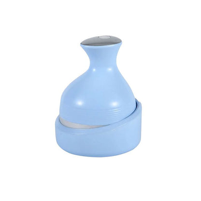 Blue Wireless Electric Scalp Massager with 28 Soft Silicone Massage Claws Storage Base - Rechargeable V888-ELOSUNG52233