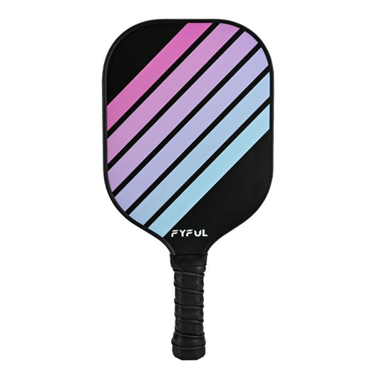 Black + Purple + Blue Striped Fiberglass Pickleball Paddle - Ultra Lightweight Pickleball Racket for Outdoor V888-ELOSUNG52239