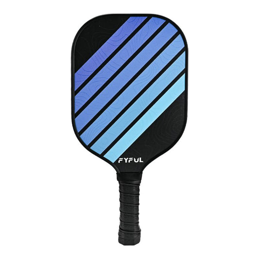Black + Blue Striped Fiberglass Pickleball Paddle - Ultra Lightweight Pickleball Racket for Outdoor Play with V888-ELOSUNG52245