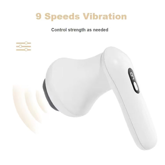 Purple Wireless Multi Function Fat Burning & Body Shaping Massager with 9 Speed Levels, 5 Massage Heads, V888-ELOSUNG52250