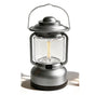 Silver and Grey Vintage LED Outdoor Camping Lantern with Warm Ambient Light - 7 Lighting Modes, 24H Long V888-ELOSUNG52308