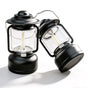 2PCS Black Vintage LED Outdoor Camping Lantern with Warm Ambient Light - 7 Lighting Modes, 24H Long Runtime, V888-ELOSUNG52310