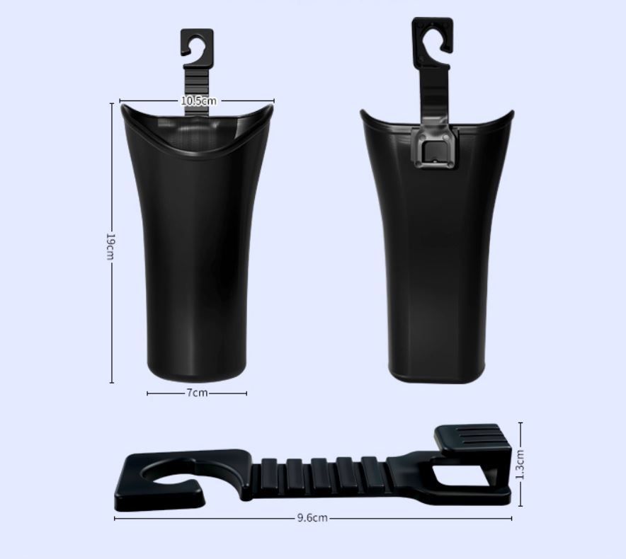 2-Pack Car Umbrella Holder & Waterproof Storage Bucket with Hanging Hook - Multi-Purpose Umbrella Organizer, V888-ELOSUNG52366