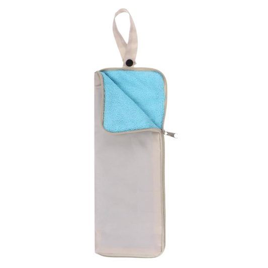 2-Pack Foldable Waterproof Umbrella Storage Sleeve with Zippers, Carry Handle and Absorbent Microfiber Lining V888-ELOSUNG52409