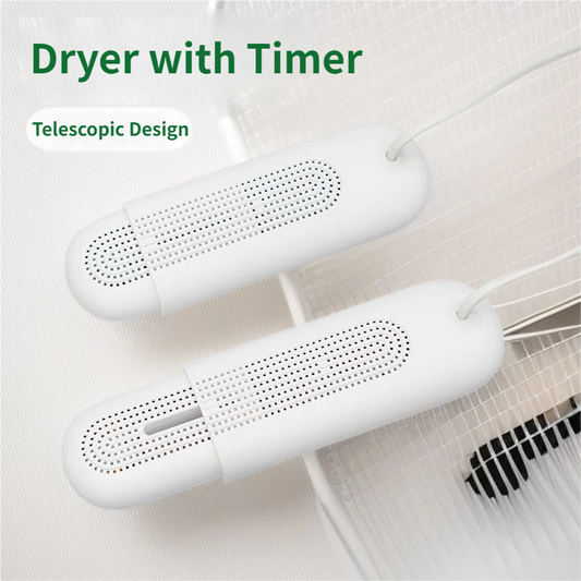 USB Powered Telescopic Shoe Dryer with 3 Level Timer and Multi Airflow Hole, Adjustable for EU Shoe Size V888-ELOSUNG52455