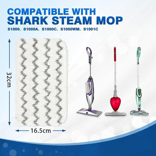 Shark Steam Mop Replacement Microfiber Scrubbing Pads 6 Pack - Reusable Machine Washable Floor Cleaning Pads V888-ELOSUNG52476