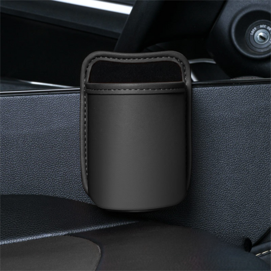 Black Waterproof Leather Car Hanging Storage Organizer with Back Clip 14.5 x 10.5CM - Mutifunctional Car V888-ELOSUNG52515