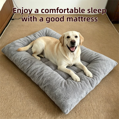 40 x 60CM Large Plush Pet Bed Mat for Dogs & Cats - Light Grey Double-Sided Soft Cushion, Breathable V888-ELOSUNG52530