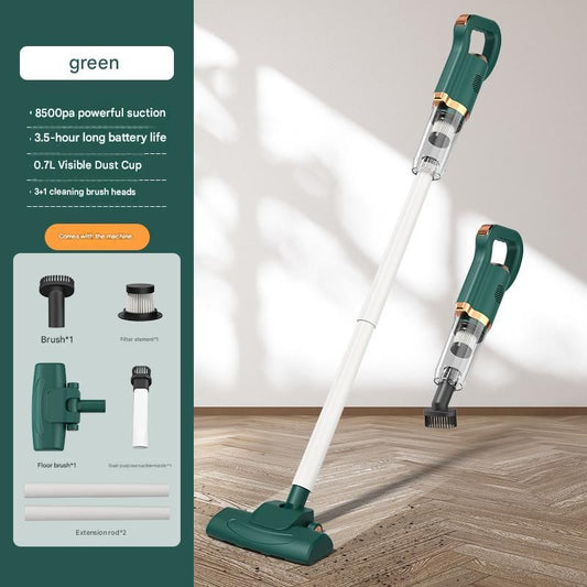 Green Cordless Handheld Vacuum Cleaner - 8500Pa Powerful Suction, 700mL Dust Cup, USB Rechargeable with V888-ELOSUNG53049
