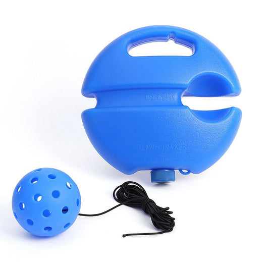 Pickleball Trainer Rebound Practice Set with Blue Tethered Ball and Blue Fillable Base -Solo Training Aid for V888-ELOSUNG53191