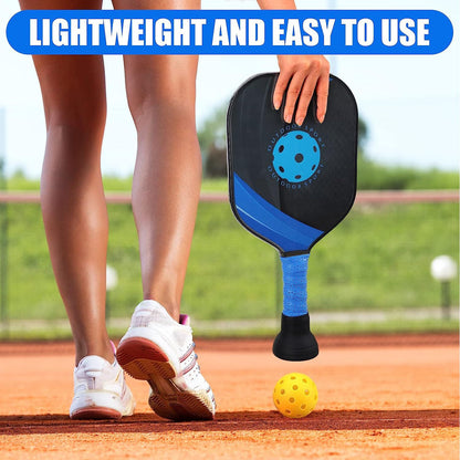 Blue Silicone Pickleball Ball Retriever Attachment for Paddle Handle Easy Ball Pickup Training Accessory No V888-ELOSUNG53194